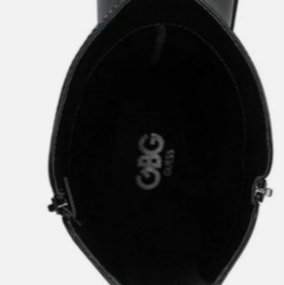 G by Guess Quilted Black Riding Boots - Picture 2 of 4
